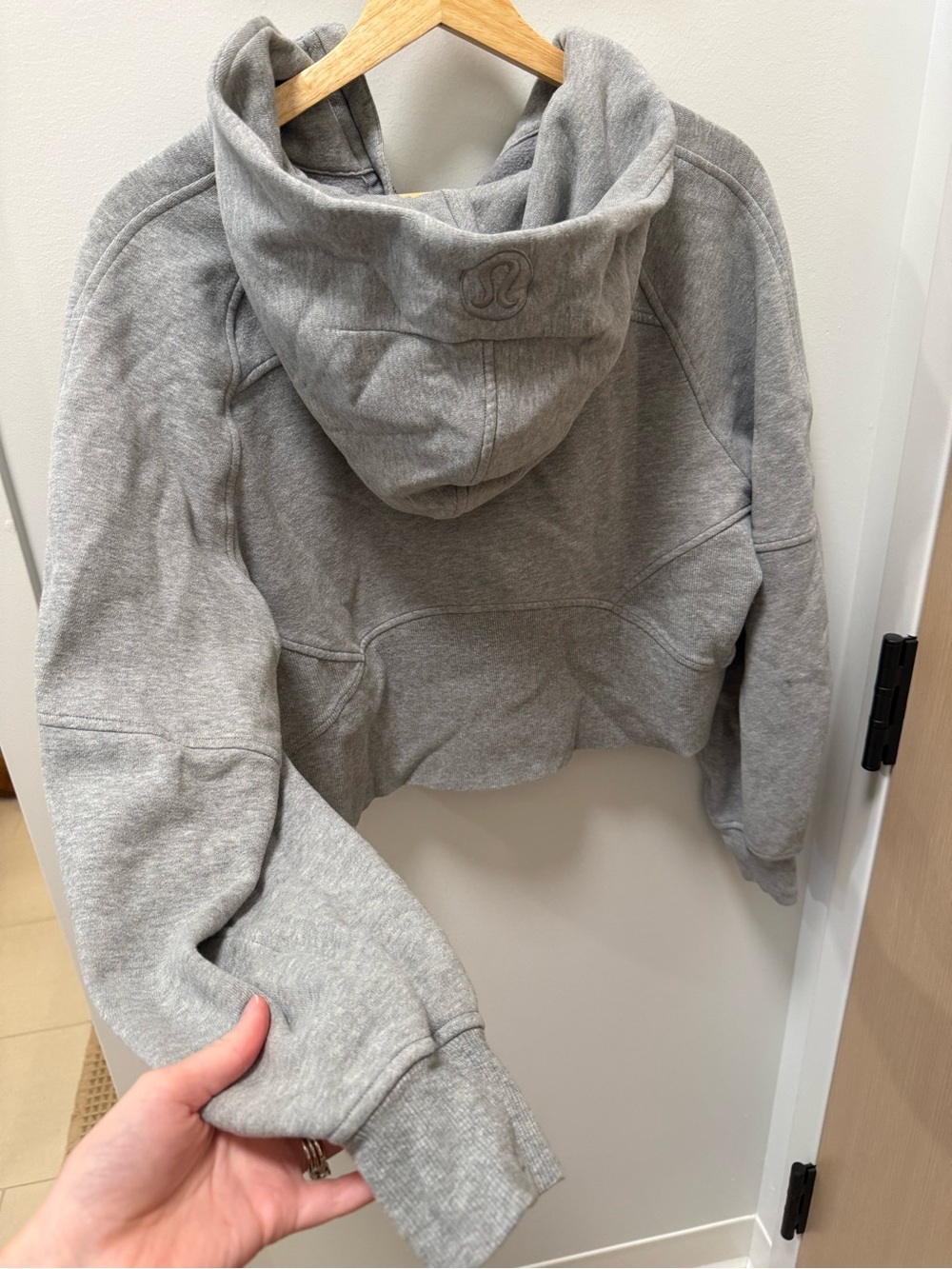 lululemon athletica Light Gray Full-Zip Hoodie - Picture 4 of 5